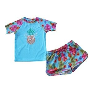 Zara Tropical Print Swim Shorts Set Size  8/9